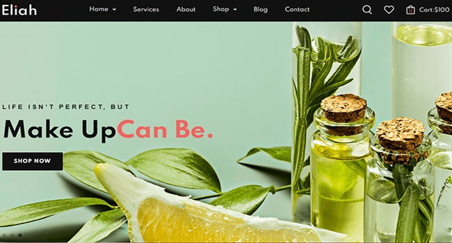 Web giới thiệu sản phẩm chăm sóc da